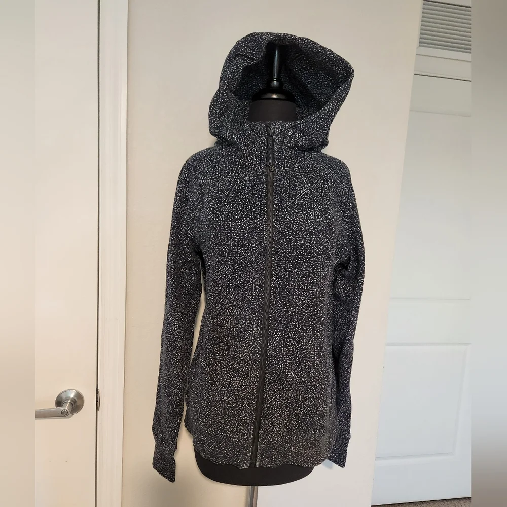 lululemon athletica Speckled Black and White Utility Jacket